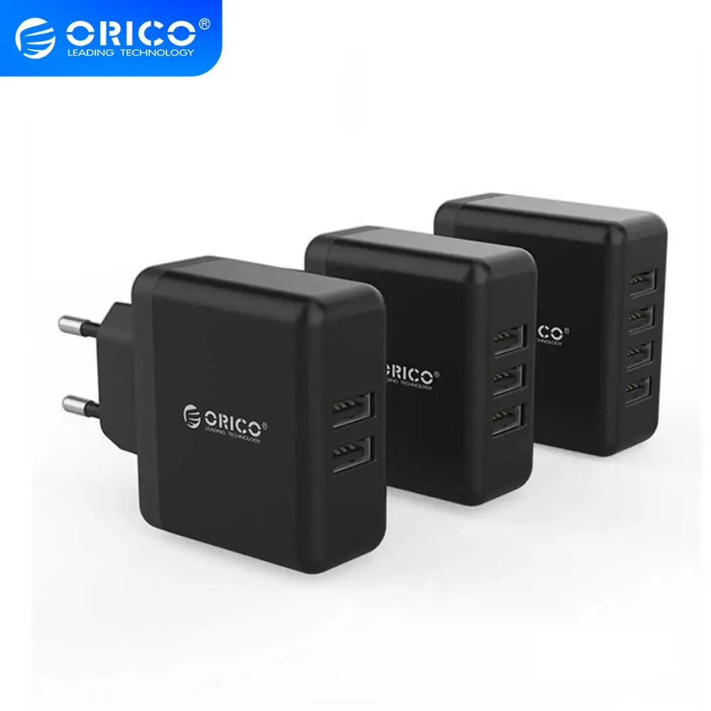 Orico многопортовое USB зарядное устройство для путешествий 5V 2.4A EU вилка Мобильный