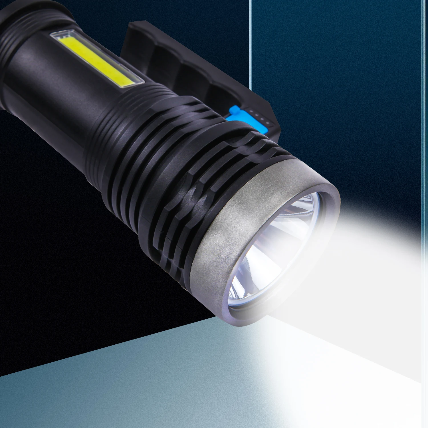 

LED Flashlight Ultra Bright Torch USB Camping Lamp Household Light Night Light Zoomable Bicycle Light Use Defense Flash Light