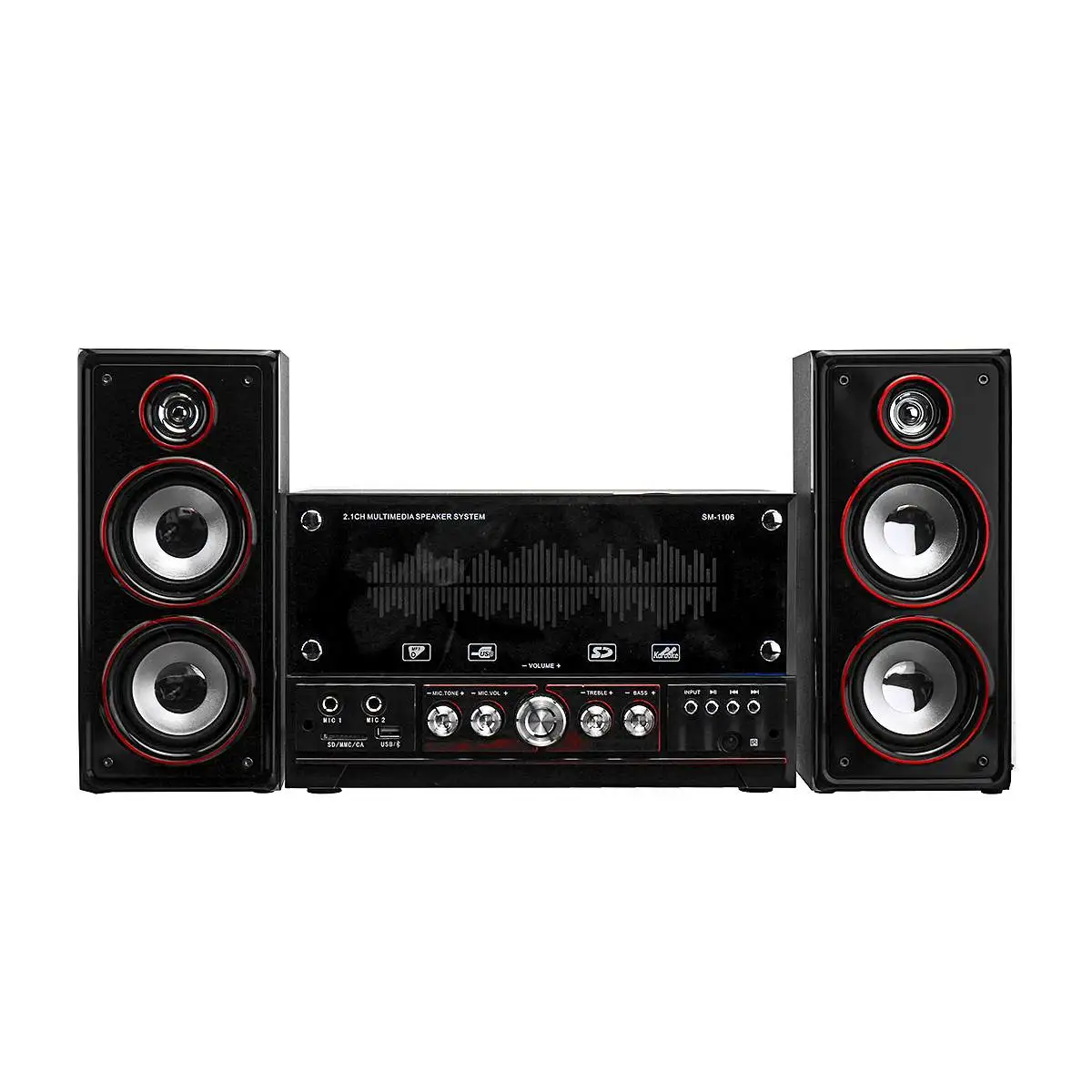 Беспроводная Bluetooth-Колонка для ПК Hi-Fi плеер стереоколонка компьютера караоке