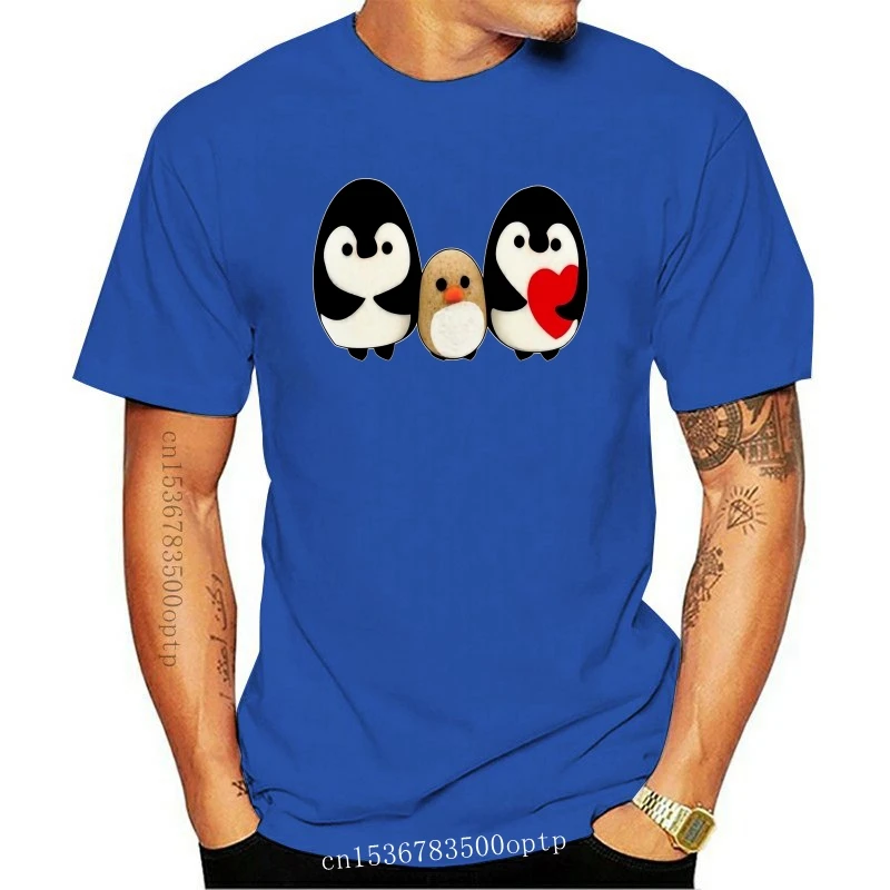 

New Merry Xmas Party Cute Happy Christmas Time Holiday Top Fluffy Penguins T Shirt Cartoon t shirt men Unisex 2021 Fashion tshir