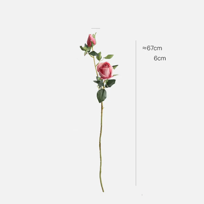 Artificial Flower DIY Party Decoration Silk Rose Wedding Fake Supplies Home Branch | Дом и сад