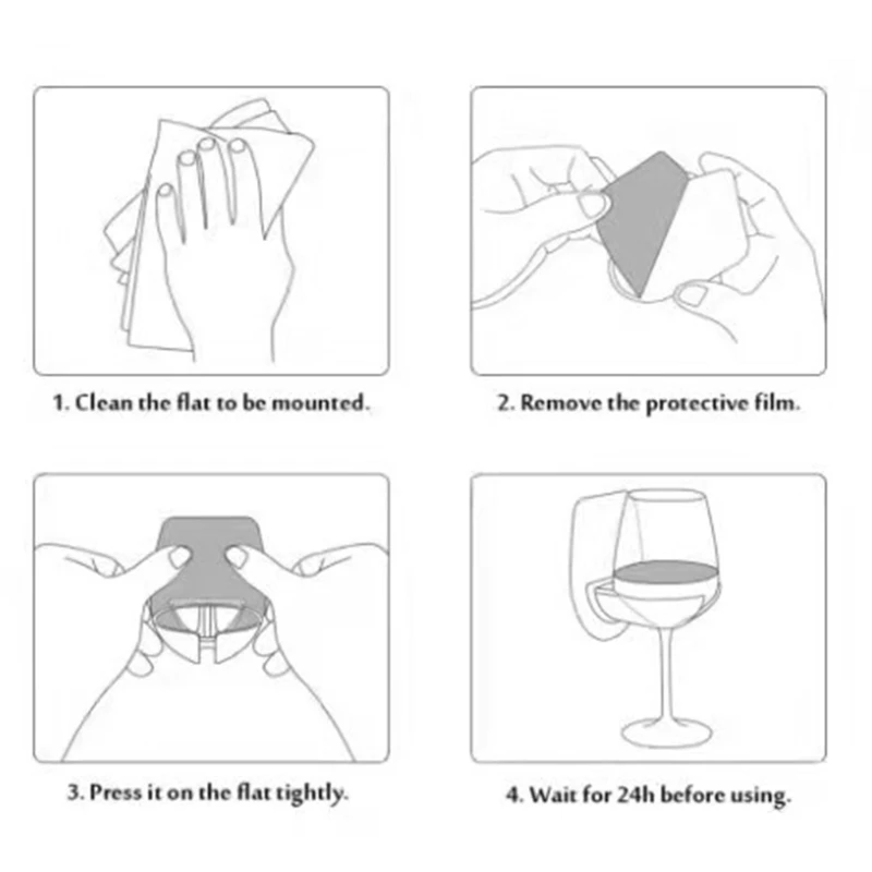 Держатель для бокалов присоска пива красного вина душа держатель напитков