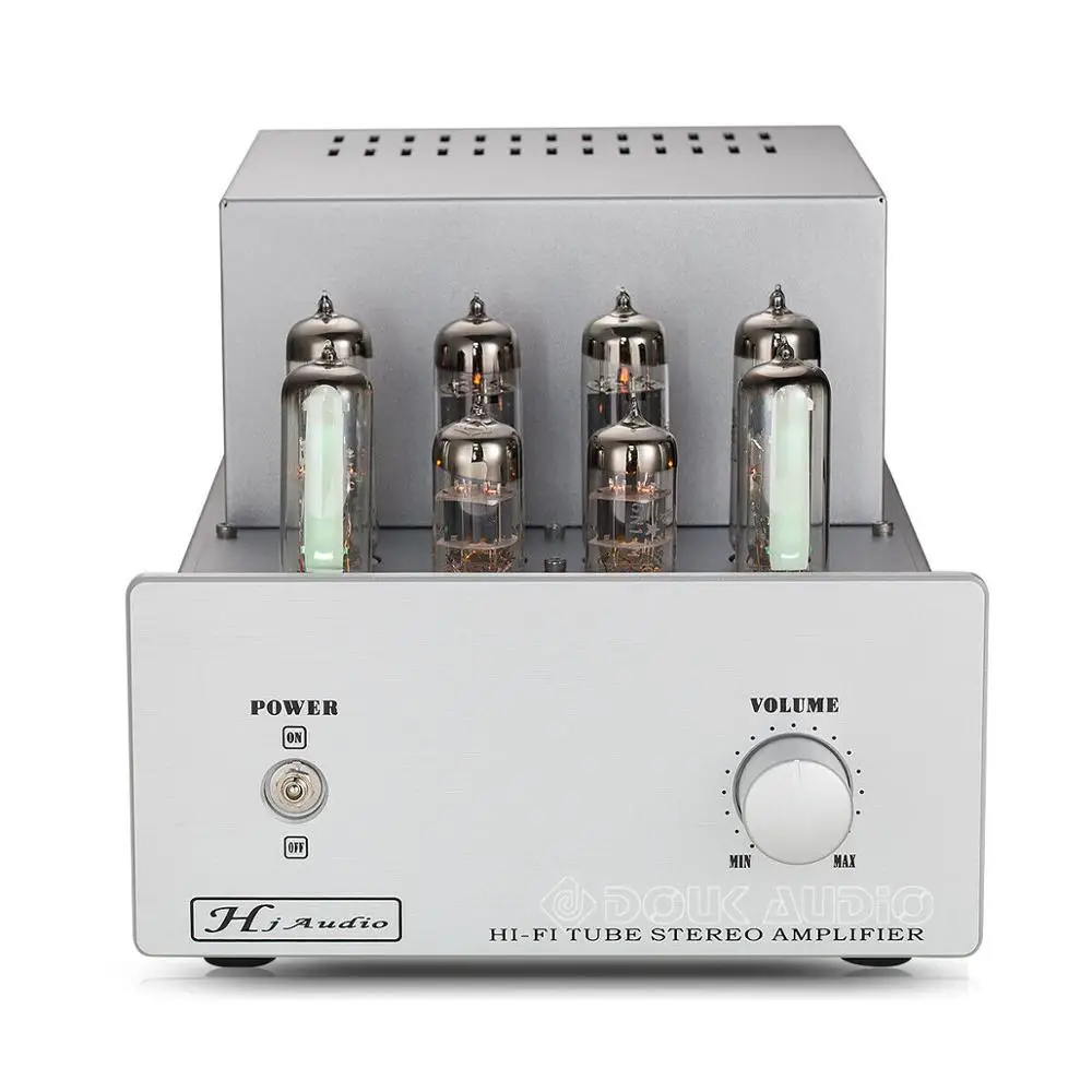 Douk аудио HiFi стерео двухтактный усилитель мощности класса AB 6P14/EL84 вакуумный ламповый усилитель 13 Вт* 2