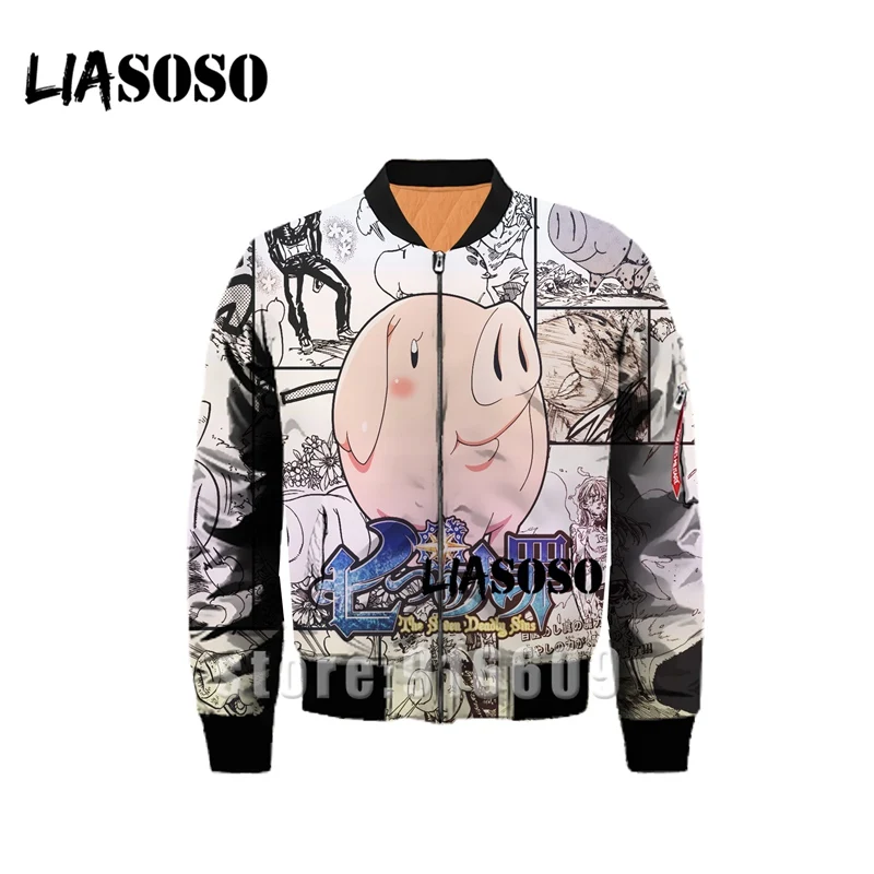 17 Зимняя куртка с 3D принтом Nanatsu No Taizai The Seven Deadly Sins, ветровка, пальто, толстовки, аниме, Толстовка Harajuku - Цвет: 17