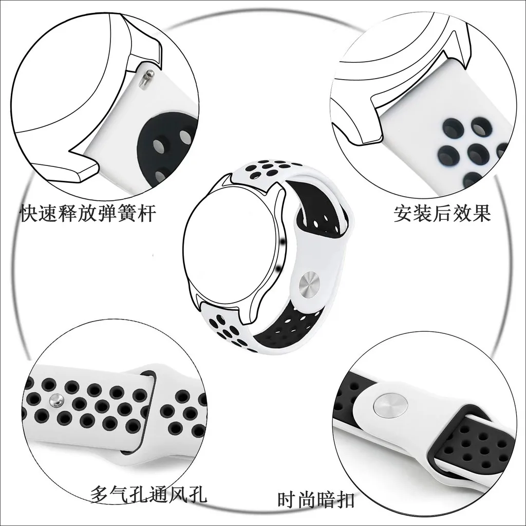 

Bracelet Watch Band 22MM For Xiaomi haylou solar ls05 soft Silicone Replacement Watchstrap For Xiaomi haylou solar Breathable