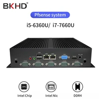 bkhd i7 7600u i5 mini industrial control computer mini mainframe 6 serial port gigabit network port advertising fanless machine