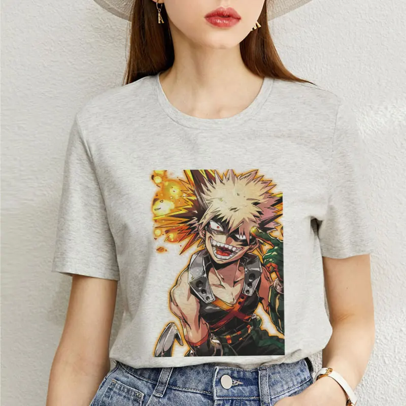 Новинка футболка с принтом Ahegao Harajuku женская Моя геройская Академия аниме сенпай
