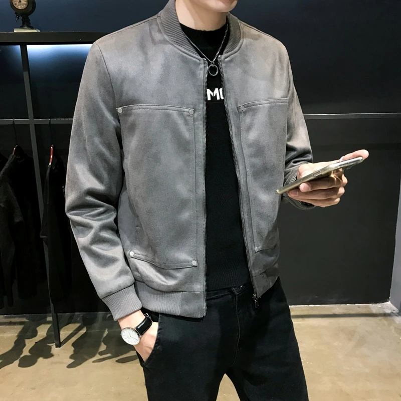 Осенне зимняя Толстая мужская куртка Корейская версия приталенного красивого