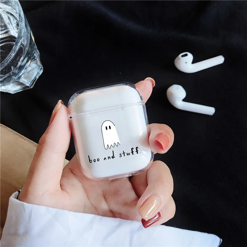 Мягкий силиконовый роскошный чехол Air Pods для Apple airpods чехол Милые простые линии прозрачный чехол Airpods в наушниках аксессуары