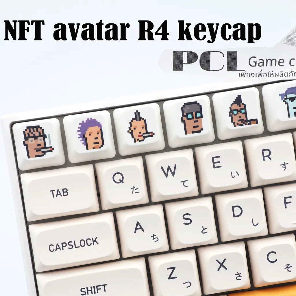 

1Pcs OEM Profile R4 NFT Keycap PBT Sublimation Decoration Personality Keycap for Mechanical Keyboard