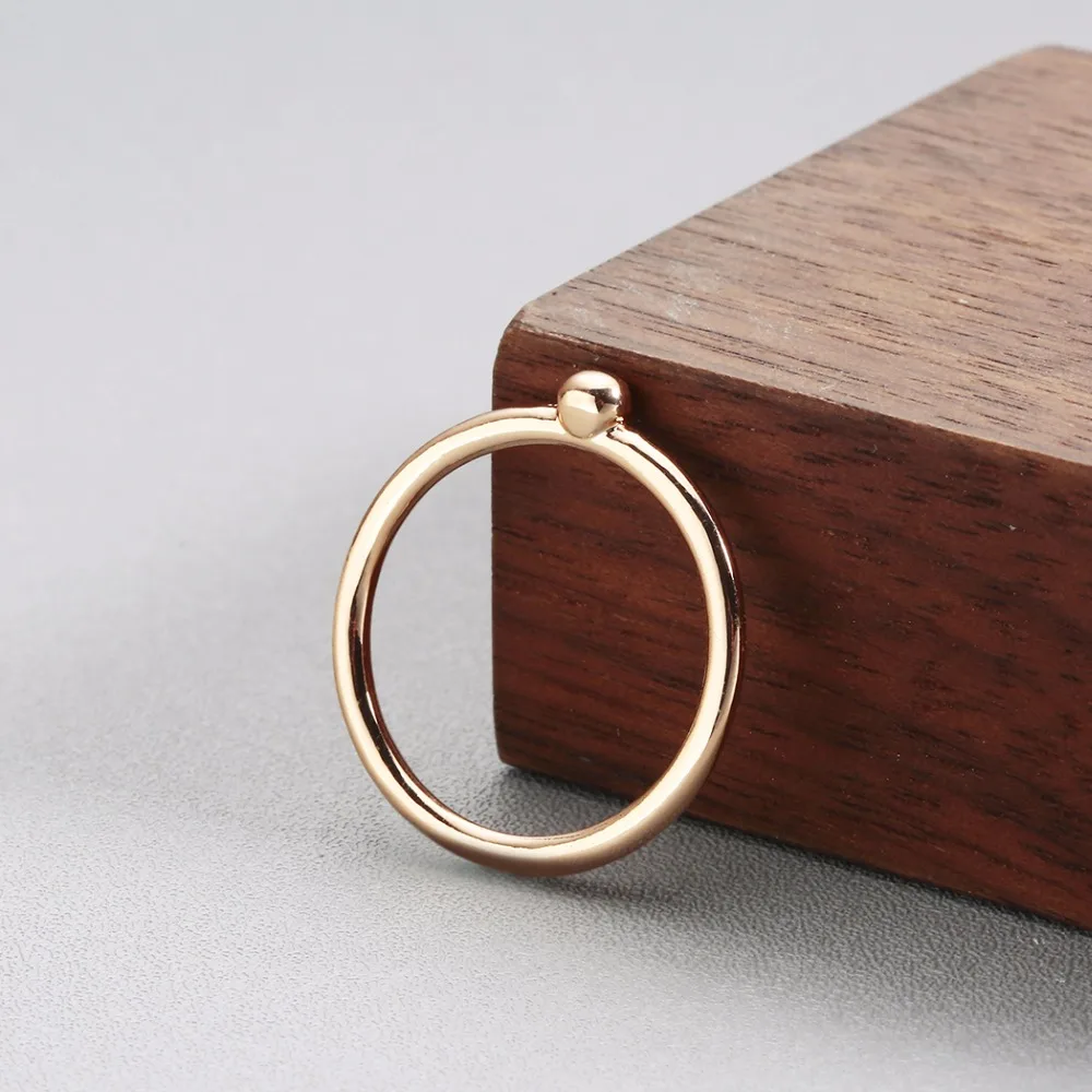 QIMING миди Простые Кольца для женщин золотые шорты девочек конфеты цветные плоские