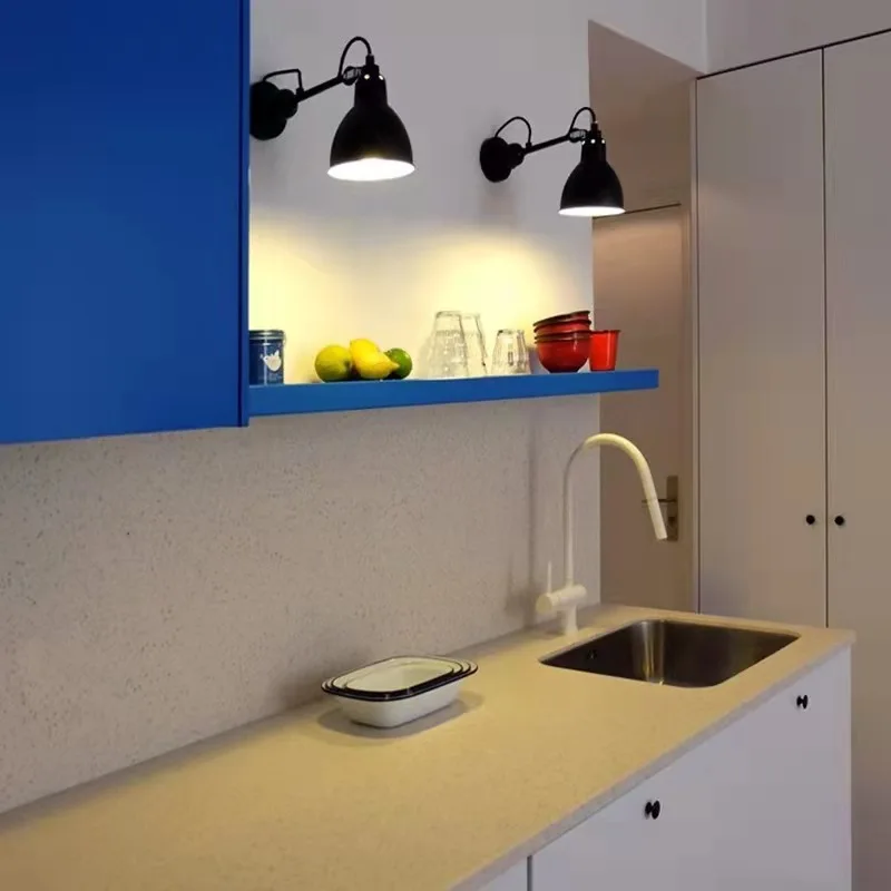 Американский Ретро внутренний светильник вращающийся светодиодный настенный