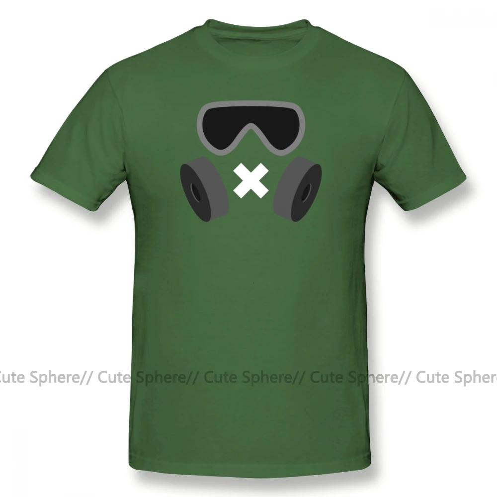 Army Green Футболка Rainbow Six, беззвучная футболка, 100 хлопок, 6xl, футболка с коротким рукавом, забавная Базовая Мужская футболка - Цвет: Army Green