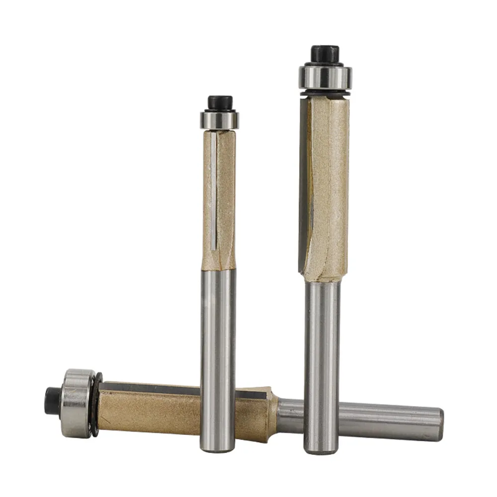 

1pc 1/4 shank 1/2 shank shank shank wood router bit wood cutter model trim router bit standard level straight trimm router bit