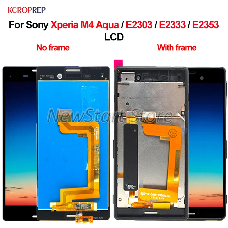 ЖК дисплей с сенсорным экраном и дигитайзером в сборе для Sony Xperia M4 Aqua E2303 E2333 E2353