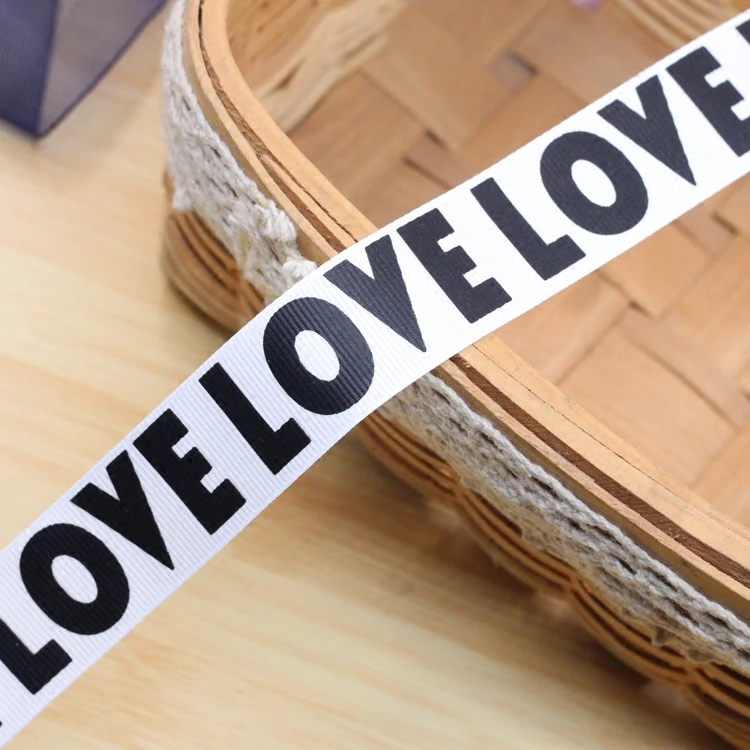 Лента в рубчик LOVE для одежды 1 дюйм 2 5 см|Ленты шитья| |