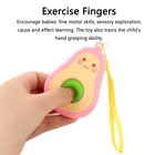 Игрушка для снятия стресса, милая игрушка для снятия стресса с авокадо, сжимаемая игрушка для снятия стресса, развивающие игрушки для детей