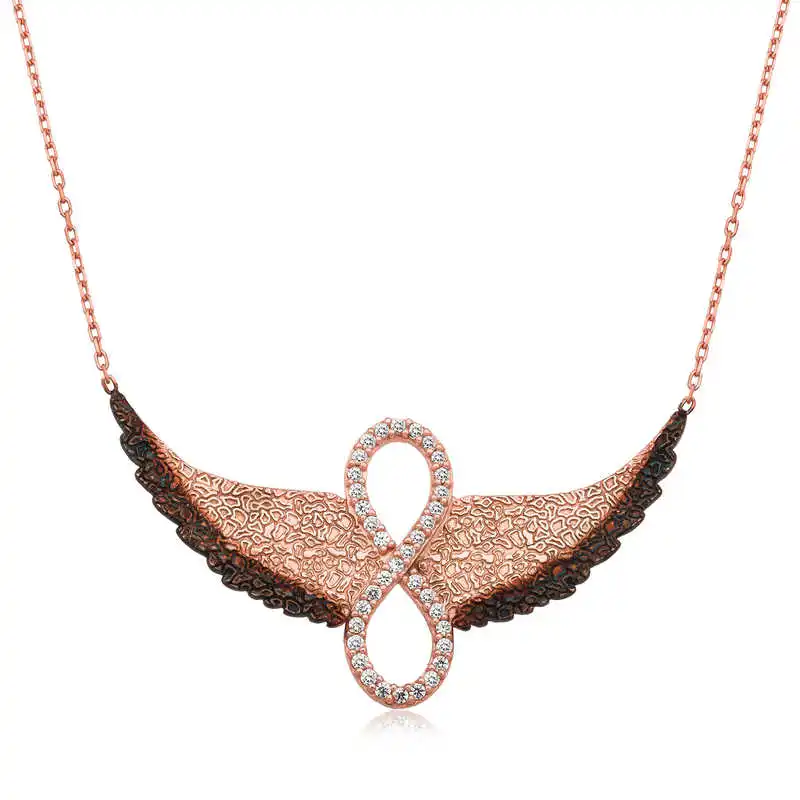 

Silverlina Silver Leaf Infinity Ladies Necklace