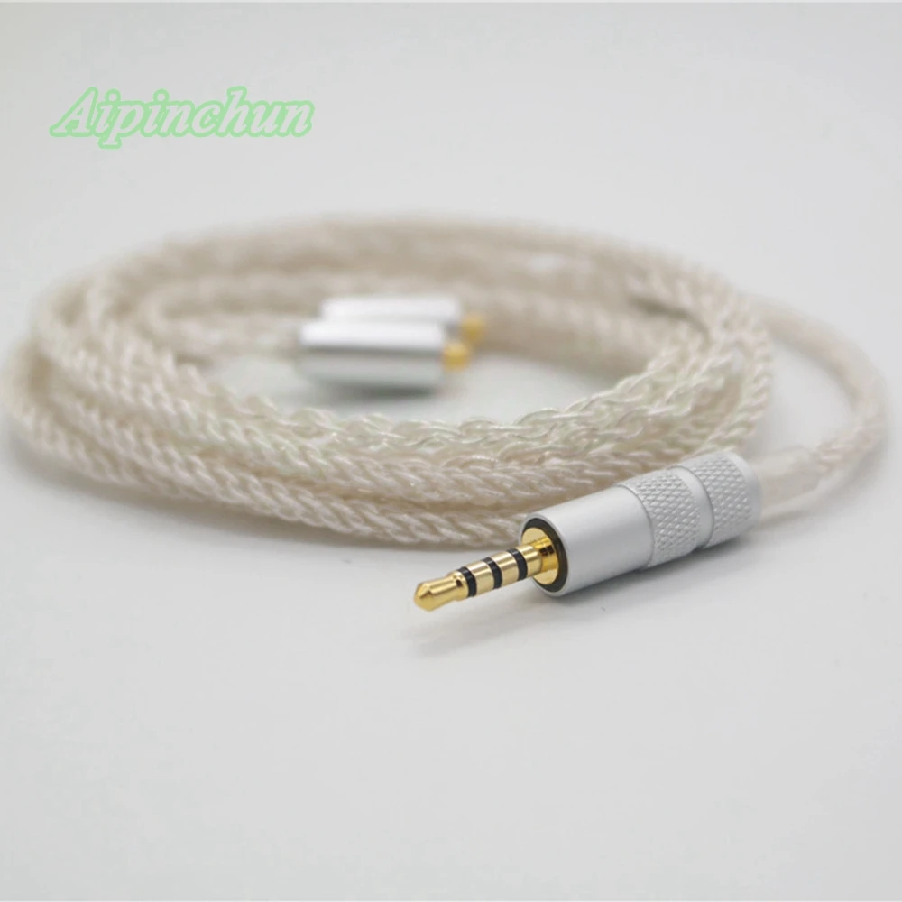 

Aipinchun 2.5mm Jack Balanced MMCX Headphones Cable Silver-Plated Wire Replacement for Shure SE215 SE315 SE425 SE535 SE846