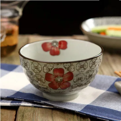 Цзиндэчжэнь керамика японский стиль под глазурью цветная чаша для риса набор