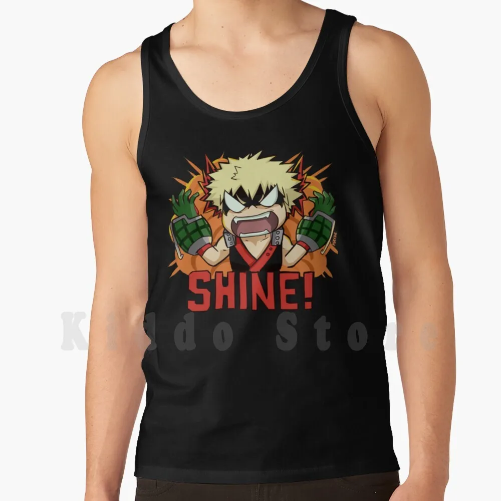 

Сияние! Майки, жилеты, 100% хлопок, Boku No Hero Академия Bakugou Mad Katsuki
