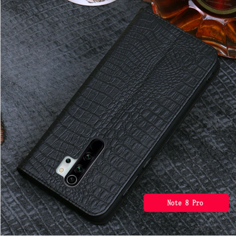 Чехол-книжка из натуральной кожи с магнитным держателем для Xiaomi Redmi Note 8 Pro, чехол для телефона s для Redmi Note 8, чехол-подставка