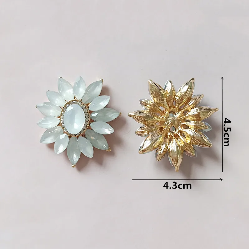 Жемчужные пуговицы 2 шт./лот из нового сплава золотые белые красные со стразами