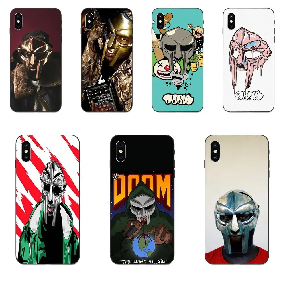 Для Apple iPhone X XS Max XR 4 4S 5 5S SE 6 6S 7 8 Plus Мягкий мобильный Mf Doom Rigida| |