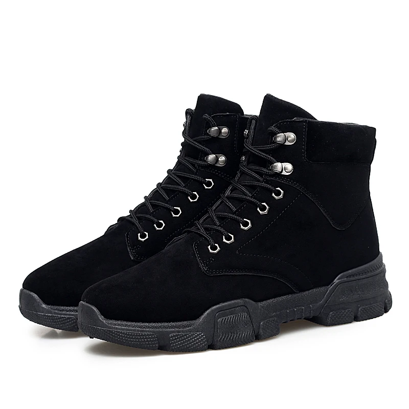 

Winter Men's Boots Male Waterproof Ankle Boots Autumn Man Fashion Casual Shoes Snow Plush Warm Lace Up Boots Plus Size 39-45