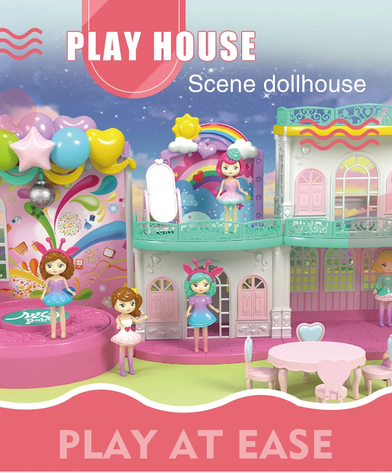 898 5Children play house toys игра в домашний костюм с куклами безопасная и веселая чтобы