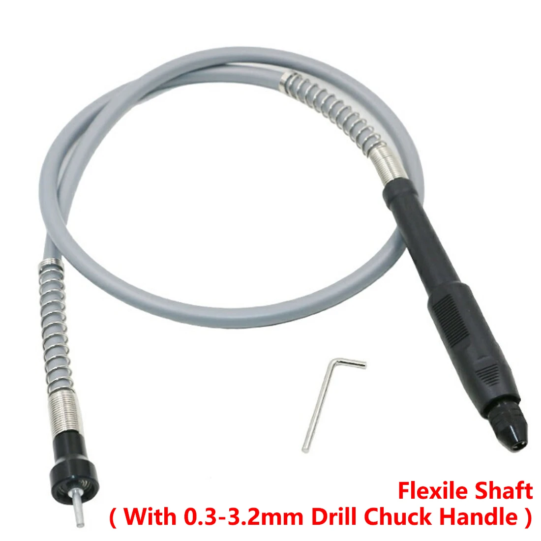 

107cm 42" Corded Electric Flexible Drill Grinder Flex Extension Shaft + L Key For Dremel Power Rotary Tool Grinder Accessories