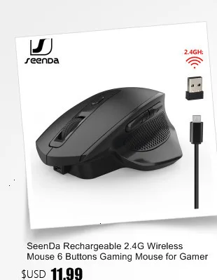 SeenDa 2,4G беспроводная мышь для ноутбука настольная Бесшумная мышь s портативная Бесшумная мышь для ноутбука мини мышь компьютер 1600 dpi Mause