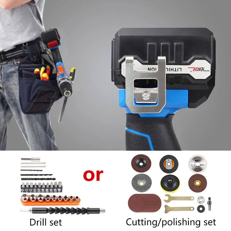 NEWONE портативная литий-ионная электрическая дрель с двойной скоростью 16 В