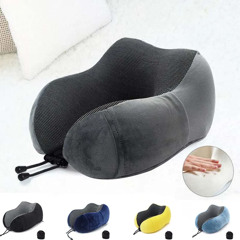 Портативные 2019 u образные подушки для шеи с эффектом памяти мягкие медленный