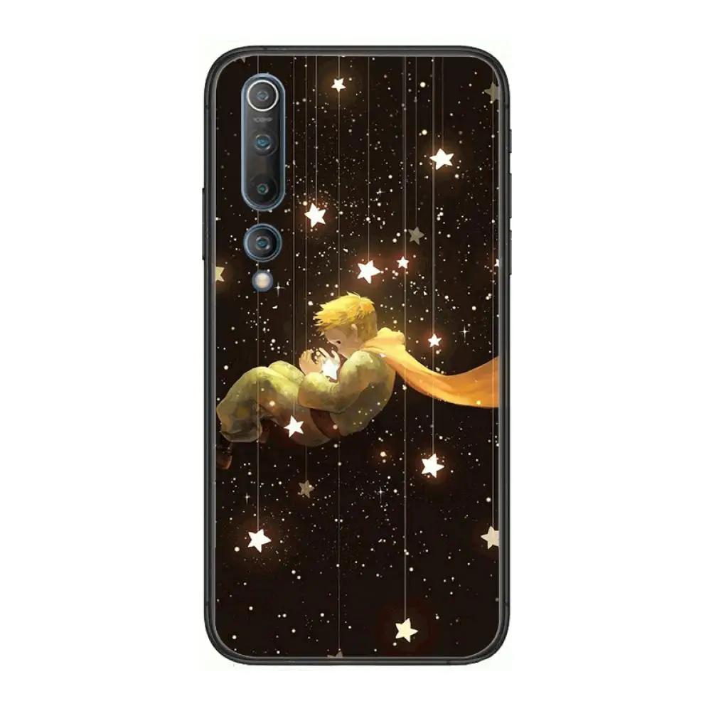

The Little Prince Case Phone Case For xiaomi mi11 5g 10 liti Ultra 9Pro SE 3 8 Note Anime Black Cover Silicone Back Pretty tpu