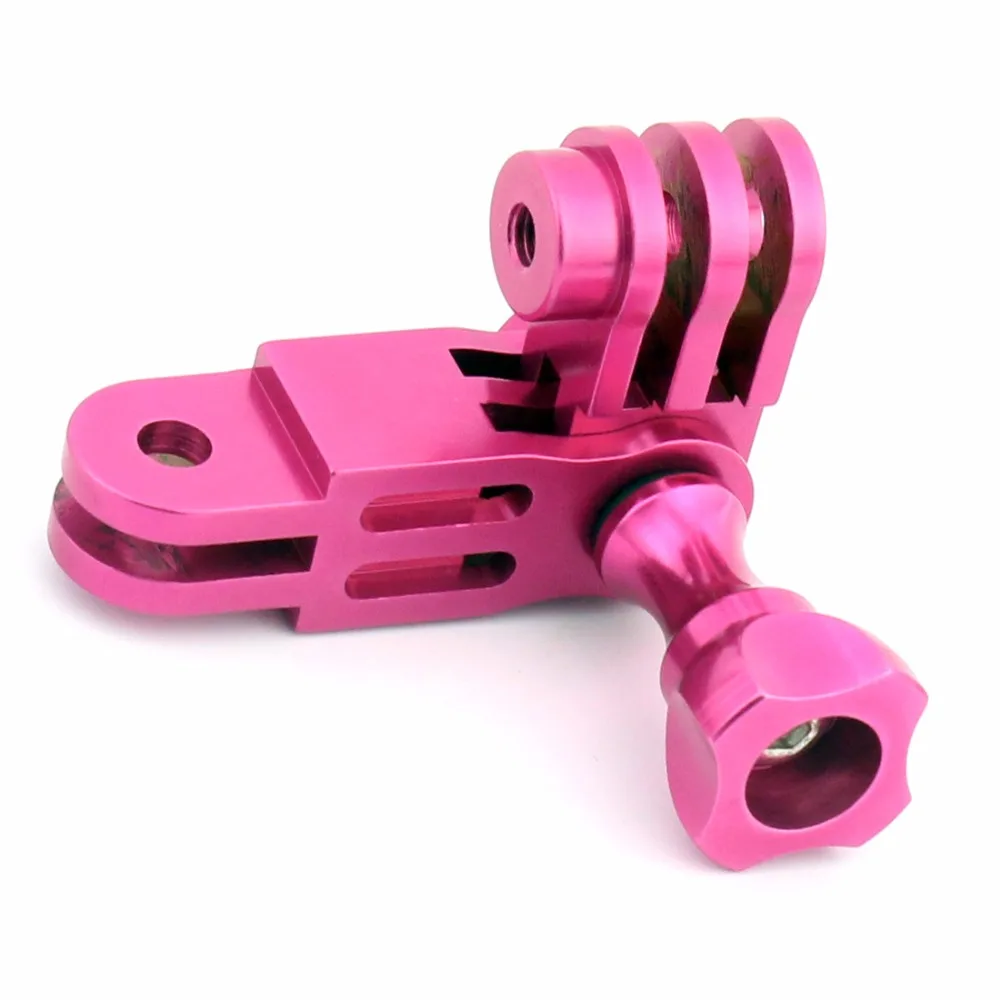 GloryStar CNC Алюминиевый Трехходовой поворотный кронштейн адаптер синего цвета для