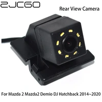 zjcgo hd car rear view reverse back up parking night vision waterproof camera for mazda 2 mazda2 demio dj hatchback 20142020