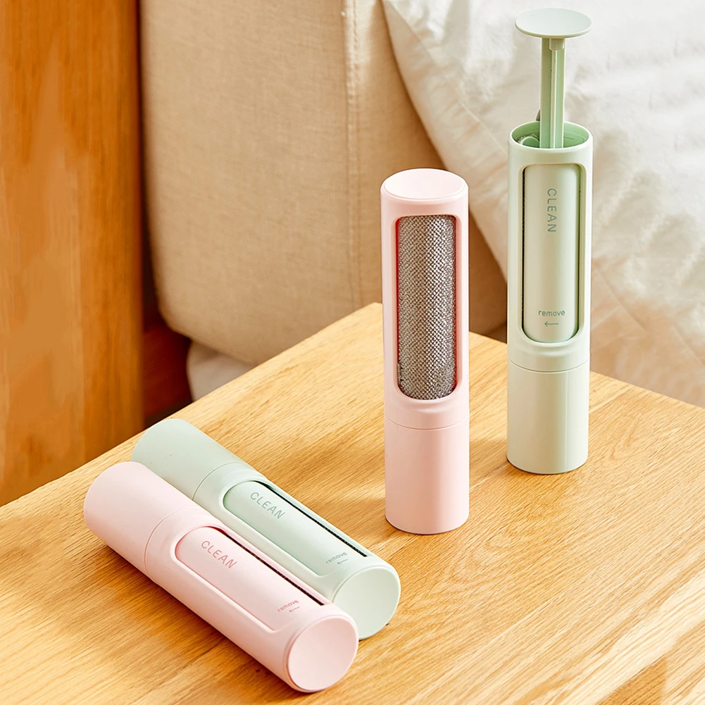 

2-1 Reusable Pet Hair Remover Brush Lint Roller Self Cleaning Cat Dog Fur Hair Dust Removal Brush for Clothes Portable Effective