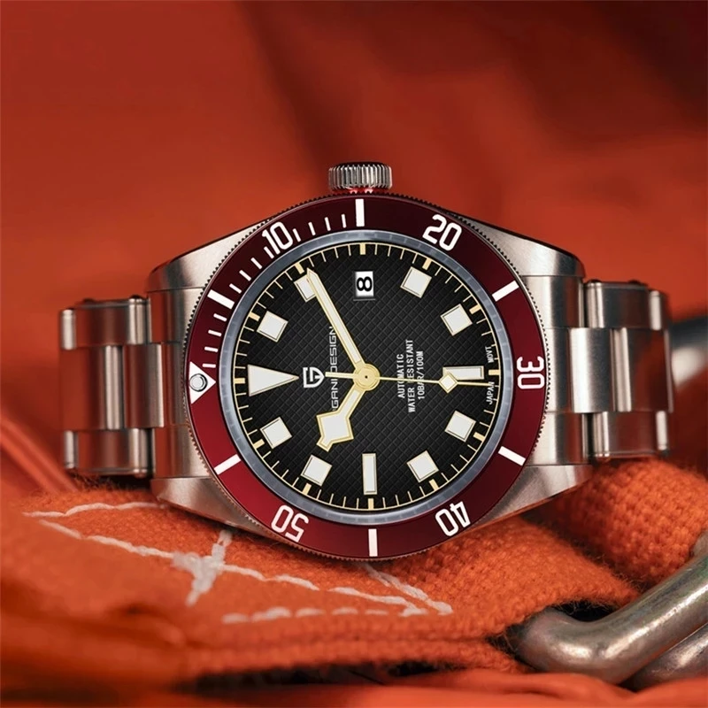 

Часы мужские механические из нержавеющей стали, водонепроницаемые, с сапфировым стеклом, 100 м