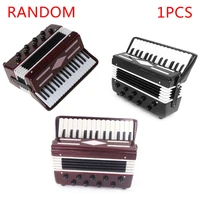 mini 112 dollhouse wooden accordion miniature musical instruments model collection home decor toys