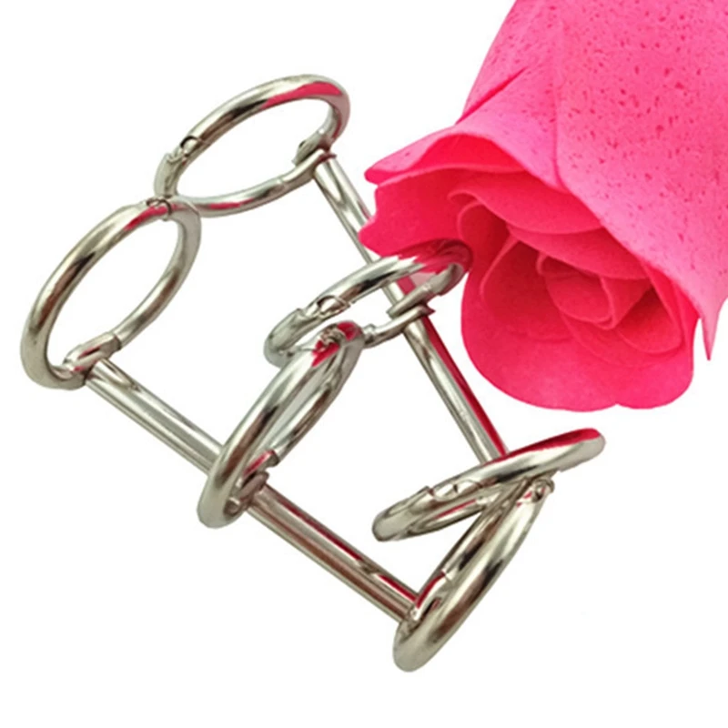 

100 Pieces of 3-Ring Metal Binder Book-Ring Snap Hinge for Diary Book 3-Hole Clip Round 19 .5 mm