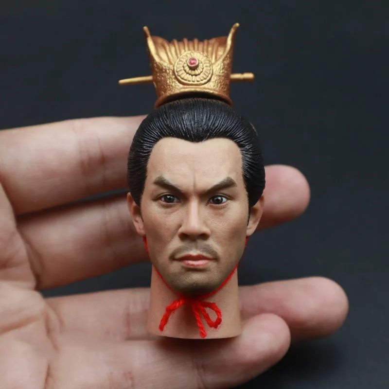 

1/6 Scale The Three Kingdoms Chinese Ancient Lu Bu Kung Fu Head Sculpture Model For 12" Male Action Figure Body Doll Accessories