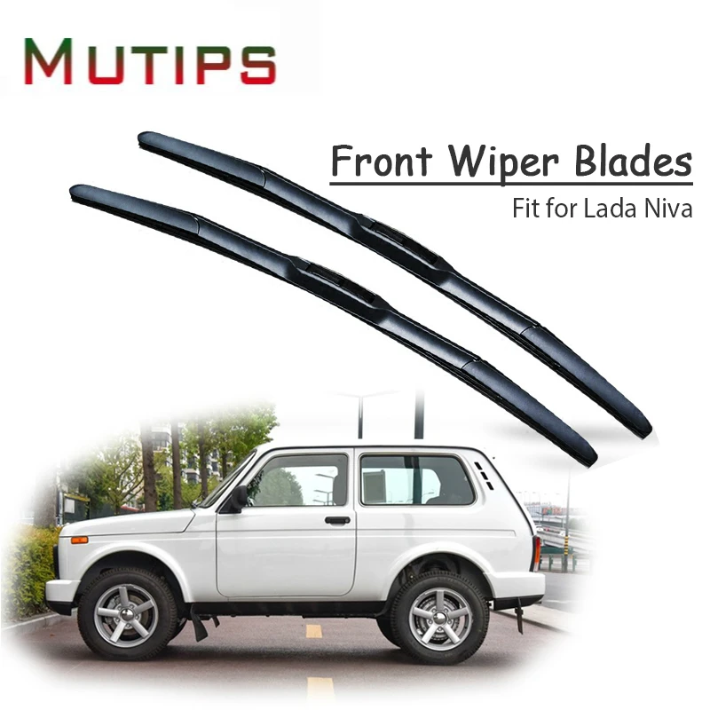 

1Set Rubber Car Front Wiper Blade Kit For Lada Niva 2012 2011 2010 2009-2002 Windscreen Original Wiper Accessories