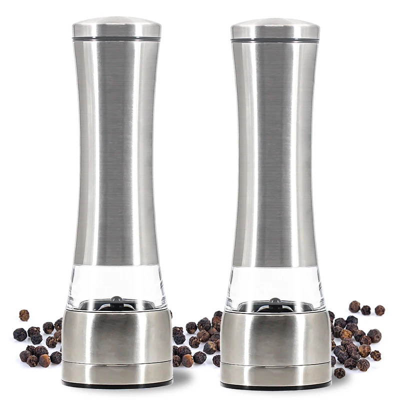 

Quality Stainless Steel Pepper Grinder Mill Adjustable Manual Mill for Seasoning Spice Ceramic Burr Mills for Kitchen Tools