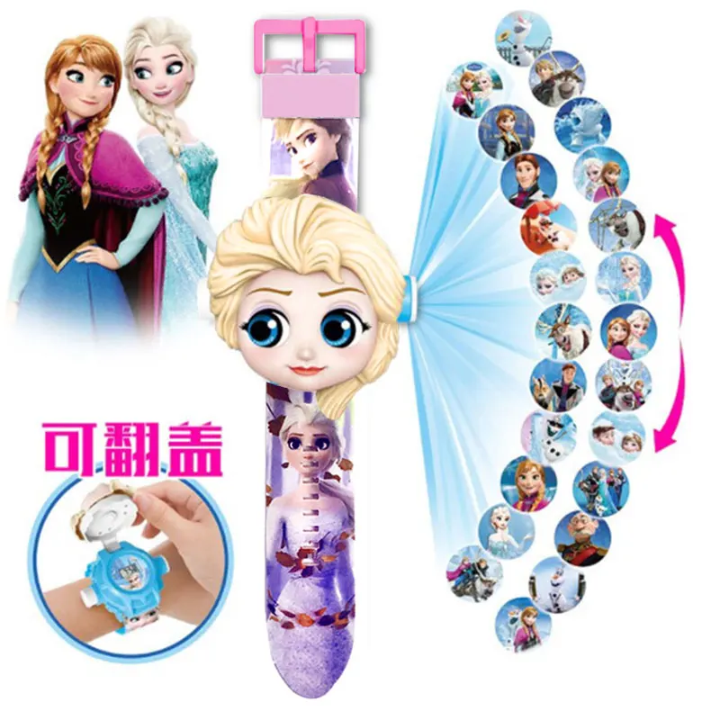 Холодное сердце 2 часы 3D проекционные Аниме Рисунок Disney Микки Мышь фильмы на день
