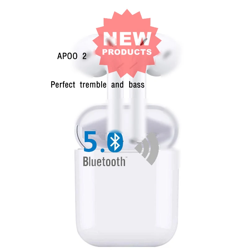 SmoPods APO 2 Hifi Bluetooth 5,0 стерео TWS наушники H1 чип 1:1 Реплика супер бас дрожание всплывающие анимация для Apple iPhone