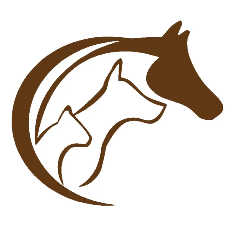 EARLFAMILY 2 абстрактных животных влюбленных любовь сердце лошадь Кот стикер на