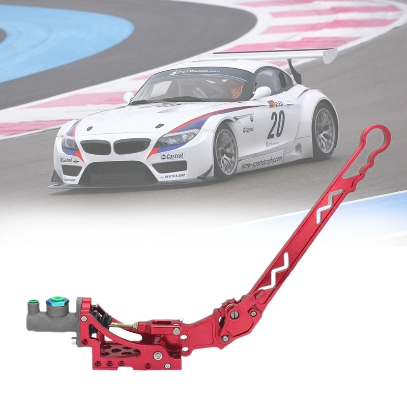 

Universal Car Red Hydraulic Racing Hand E Brake Drift Rally Handbrake Aluminium Lever for-BMW