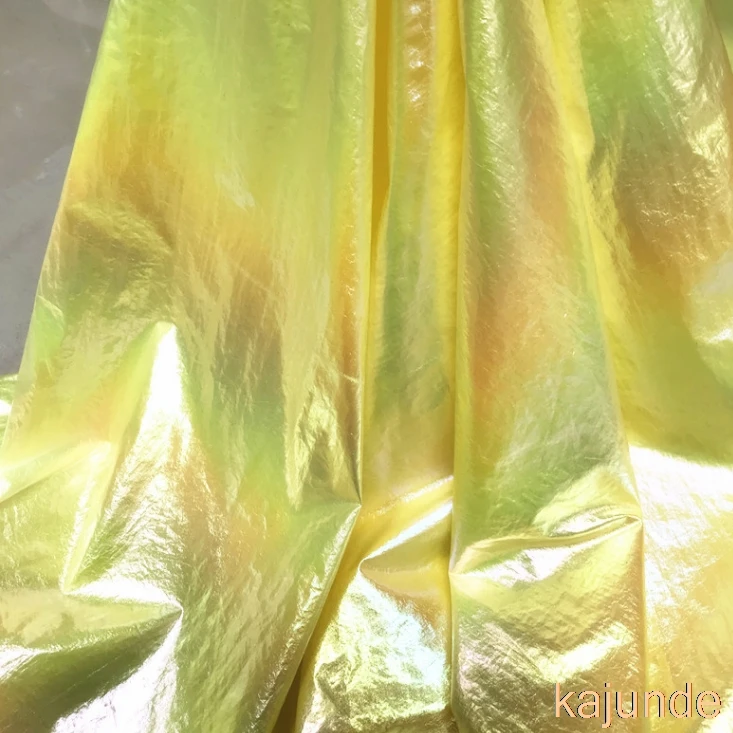 Перламутровый пуховик износостойкая металлическая блестящая кожа с