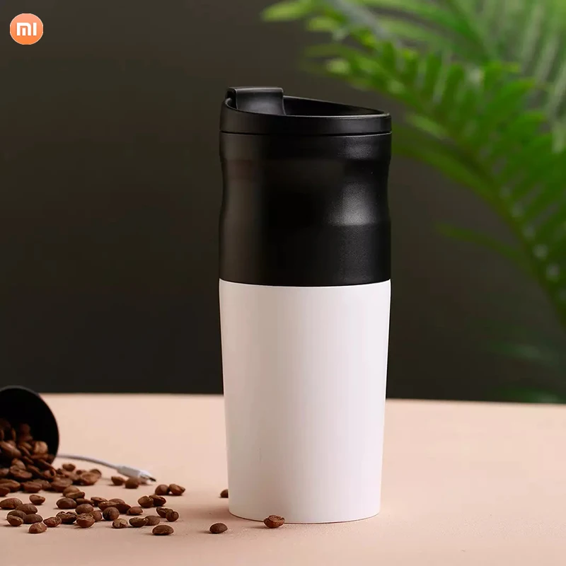Xiaomi Lavida Mini Electric Grinding Coffee Cup 427ml Kitchen Grinder Double layer filter Bean Grind Cafe | Бытовая техника